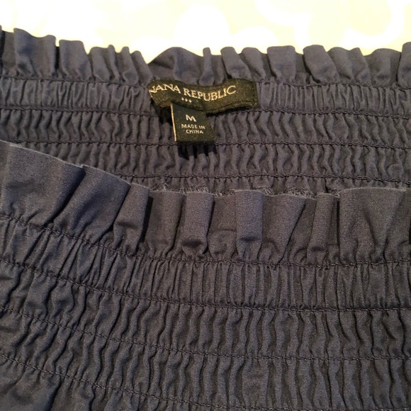 Banana republic szM blue off the shoulder dress - Picture 3 of 6